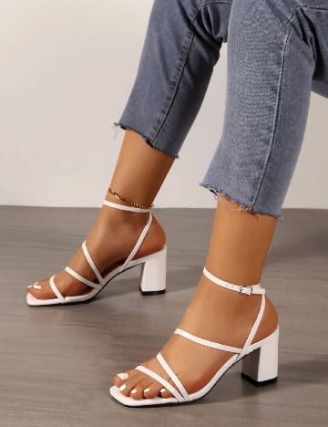 Sandale SHEIN, alb