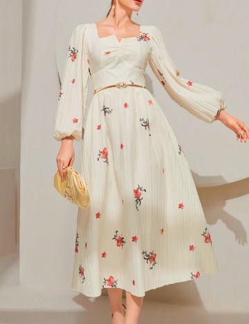 Rochie medie SHEIN, crem