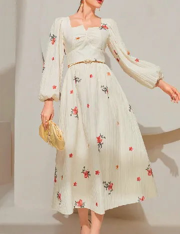 Rochie medie SHEIN, crem