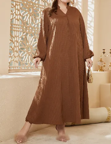 Rochie lunga SHEIN CURVE, maro