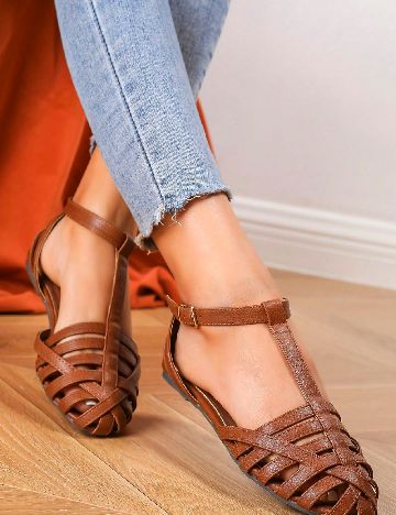 Sandale SHEIN, maro