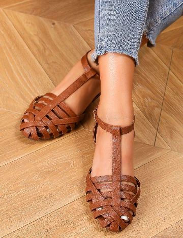 Sandale SHEIN, maro
