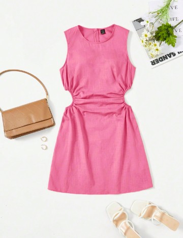 Rochie scurta SHEIN, roz
