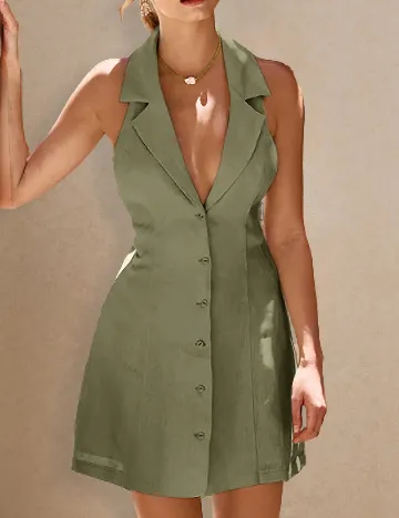 Rochie scurta SHEIN, verde