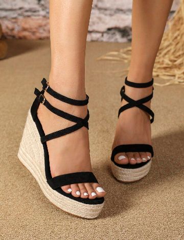 Sandale SHEIN, negru