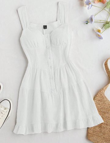 Rochie scurta SHEIN, alb