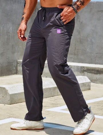 Pantaloni SHEIN, gri inchis