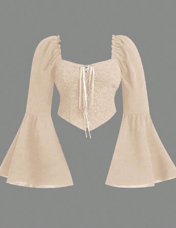 Top SHEIN CURVE, crem