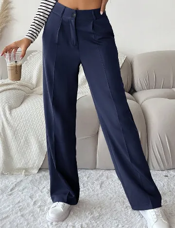 Pantaloni SHEIN, bleumarin