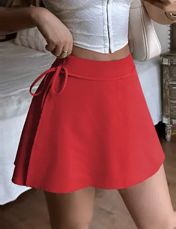 Fusta pantalon SHEIN, rosu