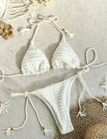 Costum de baie SHEIN, alb