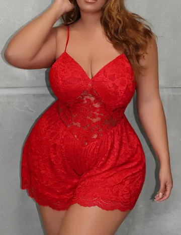 Salopeta SHEIN, rosu