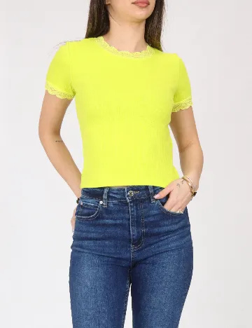 Tricou Zara, verde neon