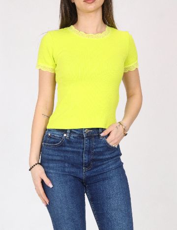 Tricou Zara, verde neon