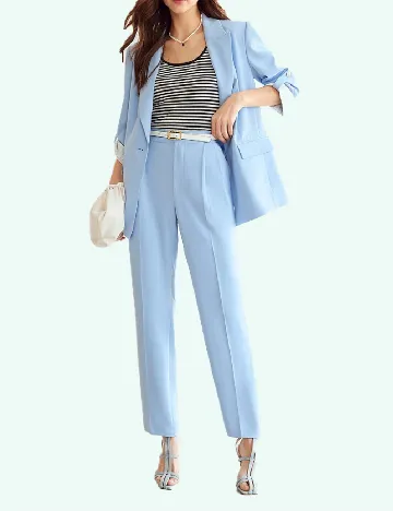 Pantaloni MOTF, albastru