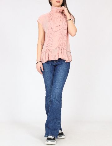 Bluza Zara, roz pudra