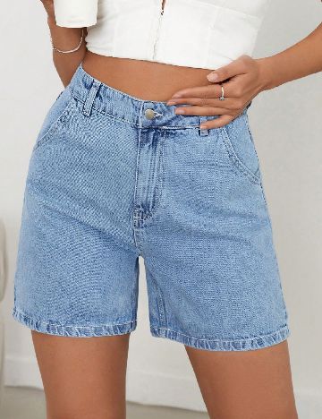 Pantaloni scurti SHEIN, albastru