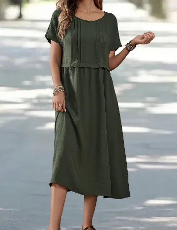 Rochie medie Emery Rose, verde