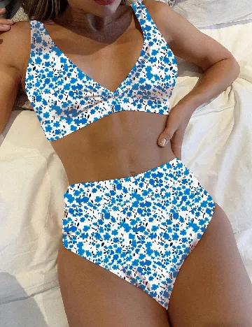 Costum de baie SHEIN, floral print