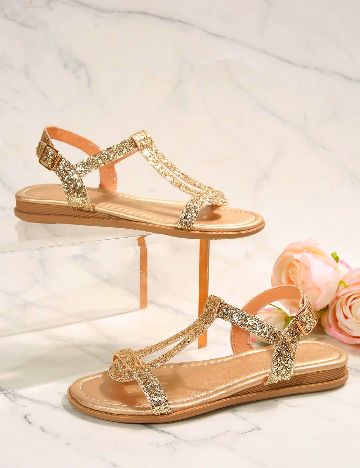 Sandale SHEIN, auriu