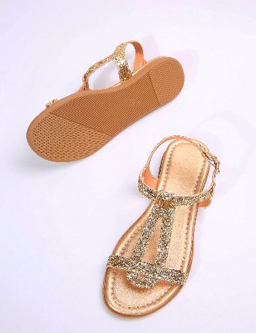 Sandale SHEIN, auriu