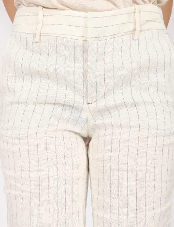 Pantaloni Zara, ecru