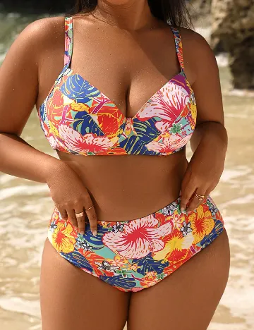 Costum de baie SHEIN CURVE, mix culori