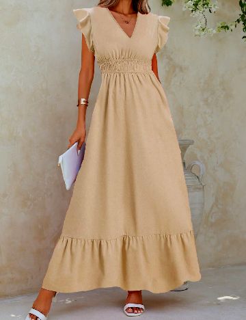 Rochie lunga SHEIN, maro deschis