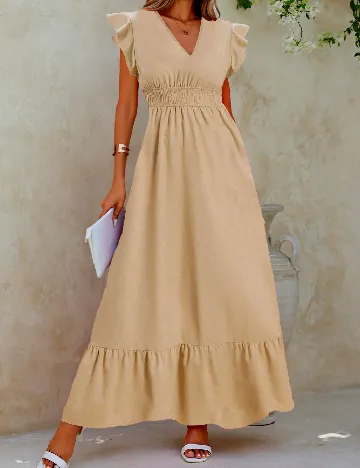 Rochie lunga SHEIN, maro deschis