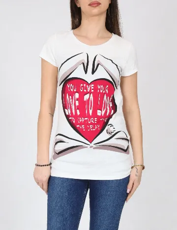 Tricou Bershka, alb
