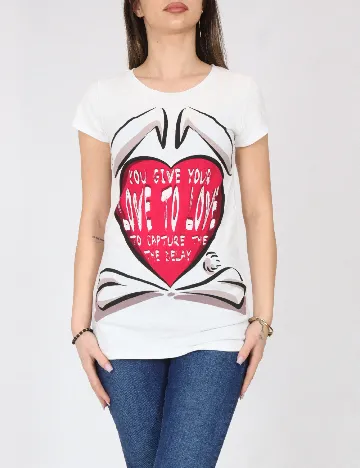 Tricou Bershka, alb