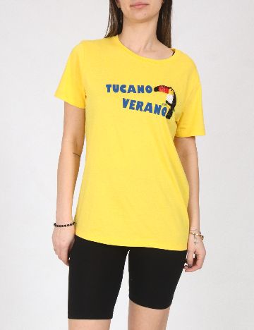 Tricou Pull&Bear, galben