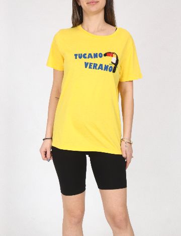 Tricou Pull&Bear, galben