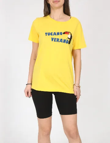 Tricou Pull&Bear, galben