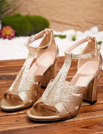 Sandale SHEIN, auriu