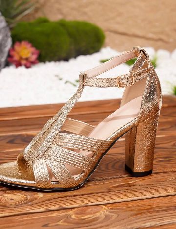 Sandale SHEIN, auriu