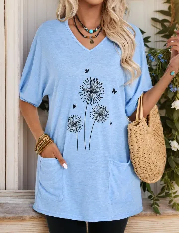 Bluza Emery Rose, bleu