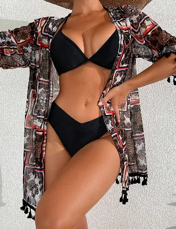 Costum de baie SHEIN, mix culori/negru