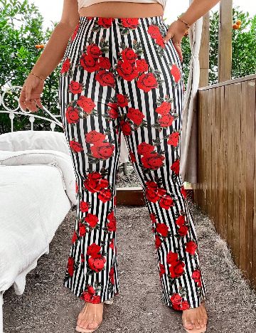 Pantaloni SHEIN CURVE, floral