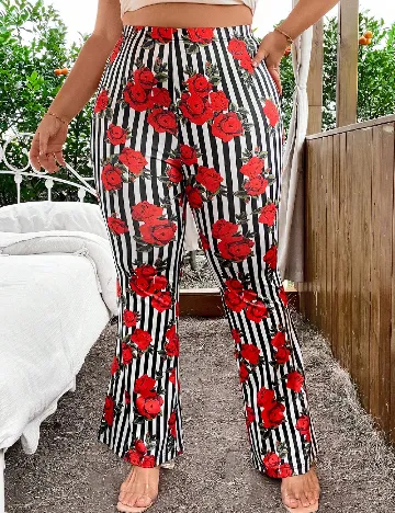 Pantaloni SHEIN CURVE, floral