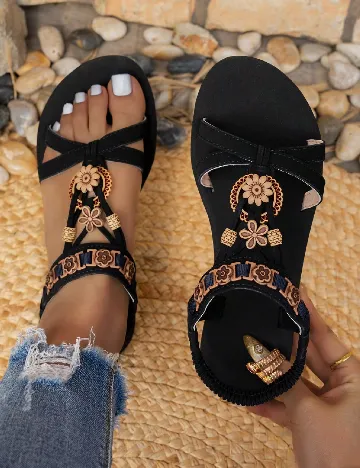 Sandale SHEIN, negru