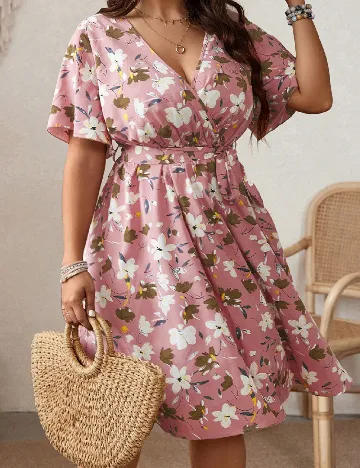 Rochie scurta SHEIN CURVE, floral