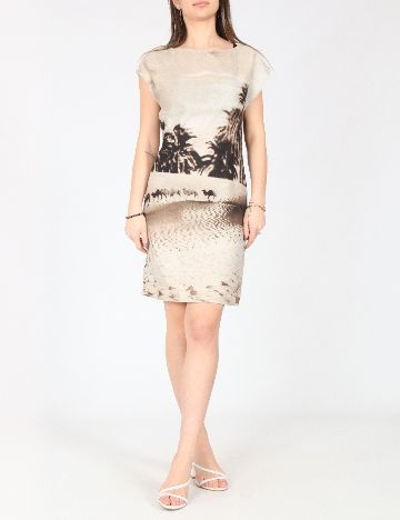 Rochie scurta Zara, bej