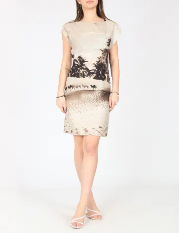 Rochie scurta Zara, bej