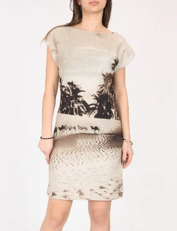 Rochie scurta Zara, bej