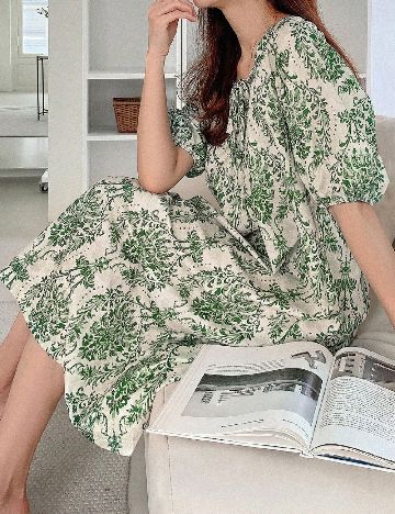 Rochie medie Dazy, verde