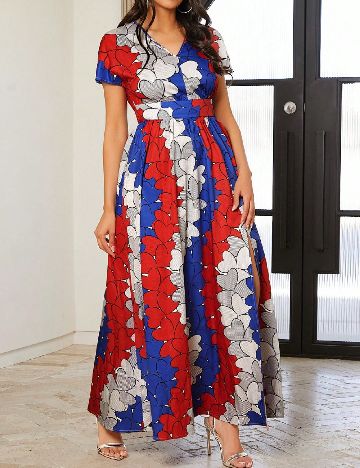 Rochie lunga SHEIN CURVE, mix culori