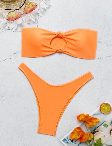 Costum de baie SHEIN, portocaliu