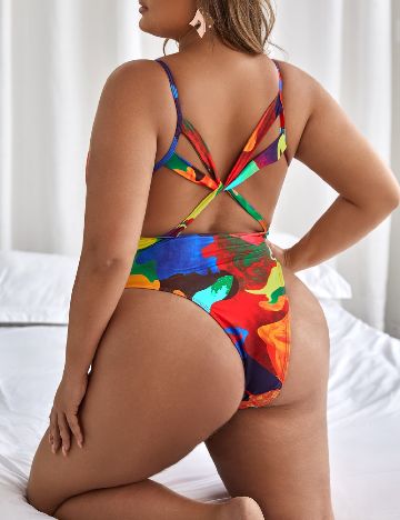 Costum de baie SHEIN CURVE, mix culori