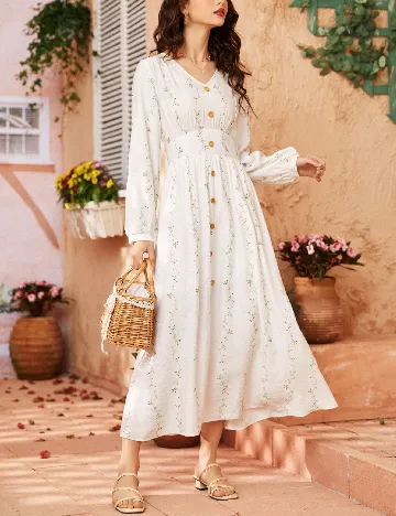 Rochie medie SHEIN, alb